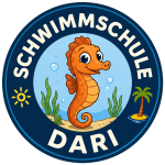 SCHWIMMSCHULE DARI SEEPFERDCHEN - 30x30cm