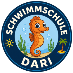 SCHWIMMSCHULE DARI SEEPFERDCHEN - 30x30cm